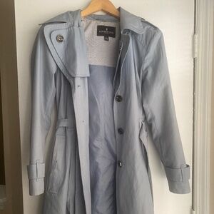 London Fog Rain Trench - Chambray Blue